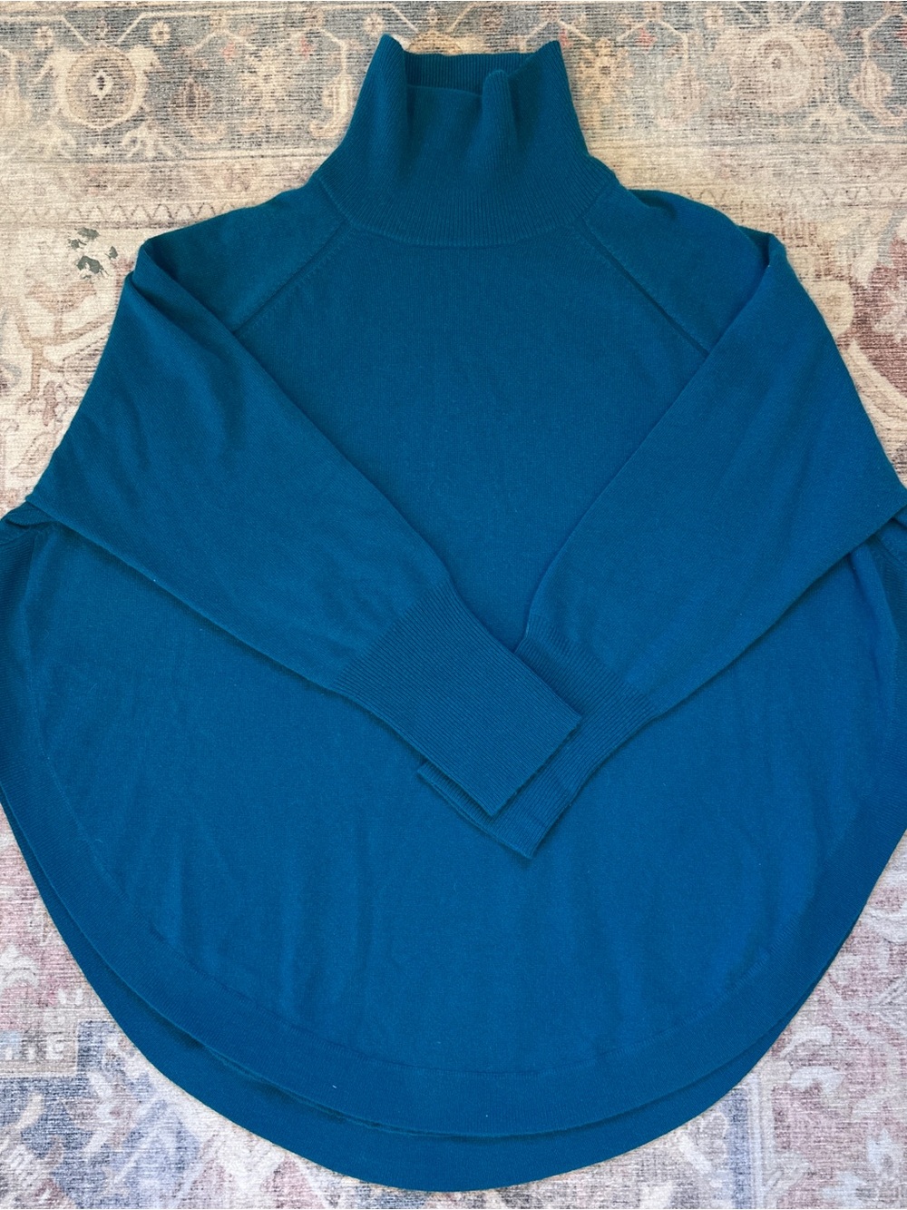 Magaschoni poncho turtleneck 100% cashmere